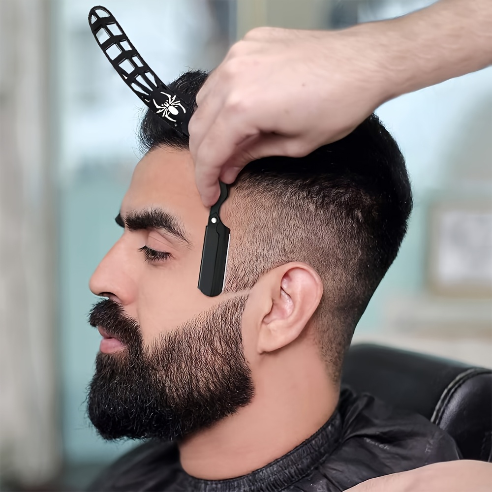 Hair Care Zinc - Rasoio manuale pieghevole, ragno cavo in