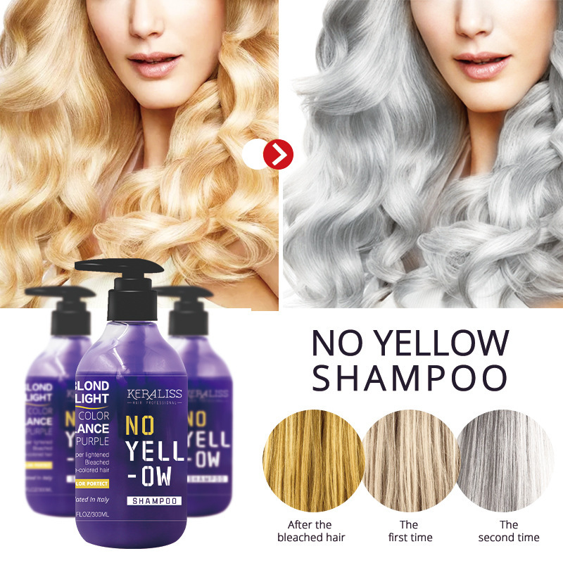 Purple Toning Shampoo - Shampoo color block Maschera Sbiancamento capelli